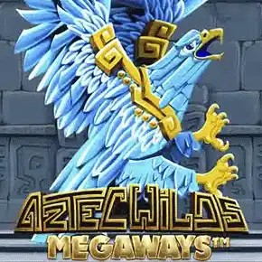 Aztec Wilds Megaways by Iron Dog Studio, showcased at spinko24casino.net – game logo